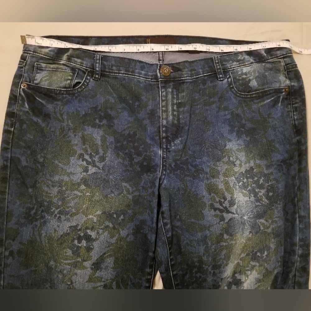 Floral Print Jeans. i jeans By Buffalo Sz 14 Denim. Womens. - Picture 15 of 16